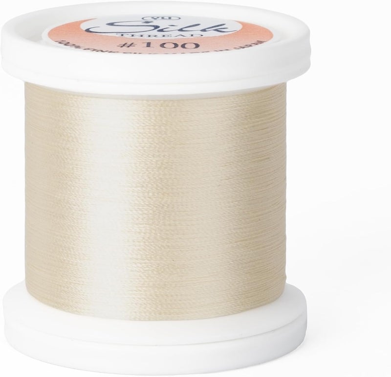 YLI Threads Silk Thread – 100 wt Fine Japanese Silk for Appliqué, EPP, and Quilting - Taupe Brown - Image 1